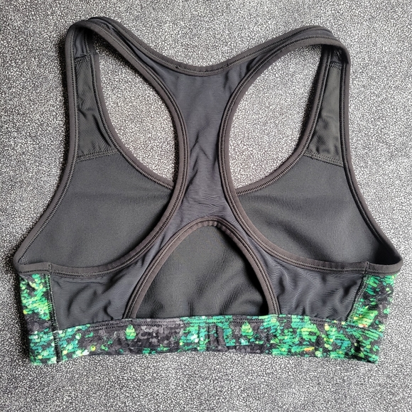 Reebok sequin print mesh dance sports bra - Picture 2 of 9